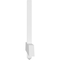 Ekena Millwork Eugene Architectural Grade PVC Gable Bracket, 108"W x 22 1/2"H x 2"D x 4"F, 5/12 Pitch GBP108X23X0204EUG00 - alternate 4